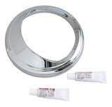 Anillo embellecedor de velocímetro Kuryakyn con visera para Harley 1968-2026