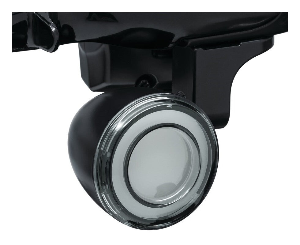 Inserto de señal de giro LED frontal difuso Kuryakyn Tracer para Harley Bullet-Style