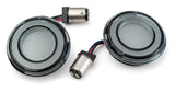 Inserto de señal de giro LED frontal difuso Kuryakyn Tracer para Harley Bullet-Style