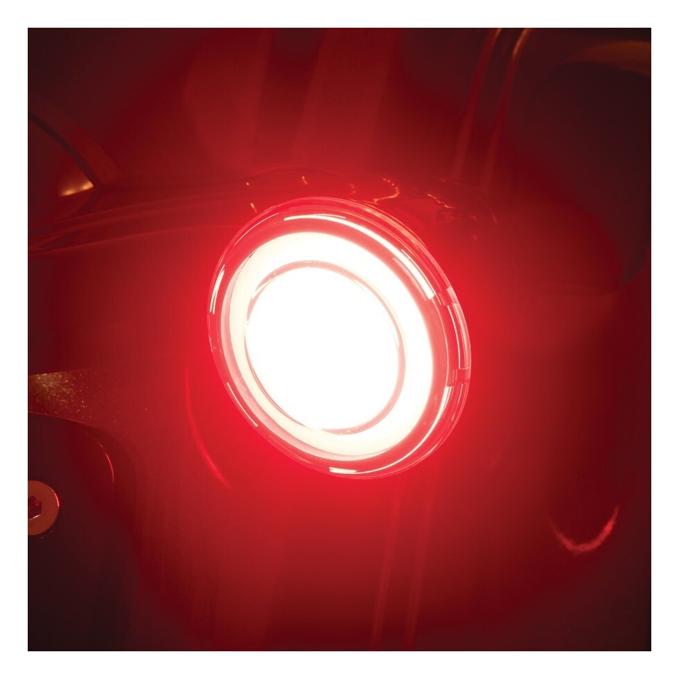 Insertos de intermitentes traseros LED difusos Kuryakyn Tracer para Harley 2000-2025