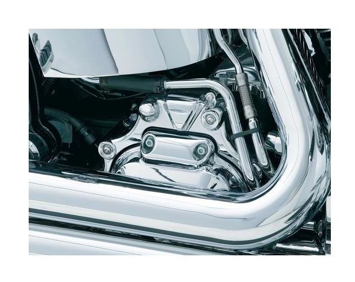 Cubierta de transmisión Kuryakyn para Harley Softail 2007-2017 cromada [Caja abierta]