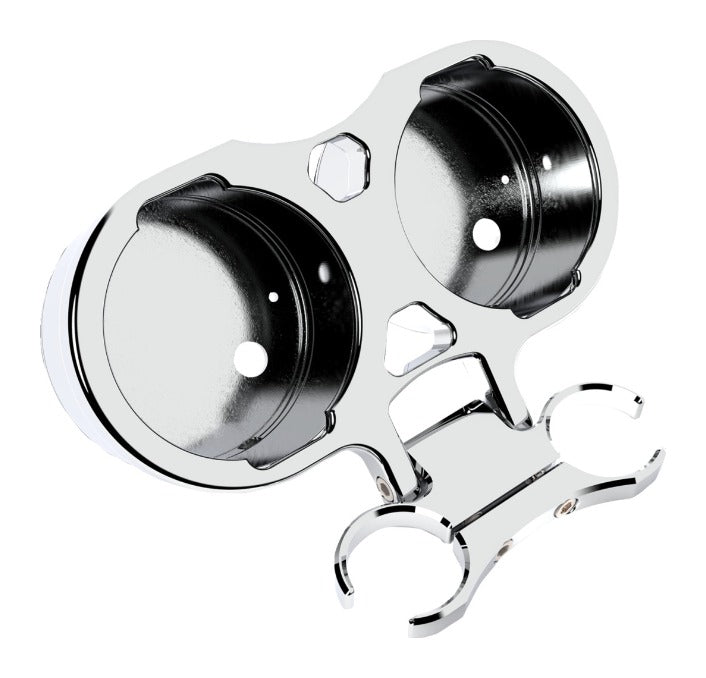 Montura de calibre doble con barra en T LA Choppers