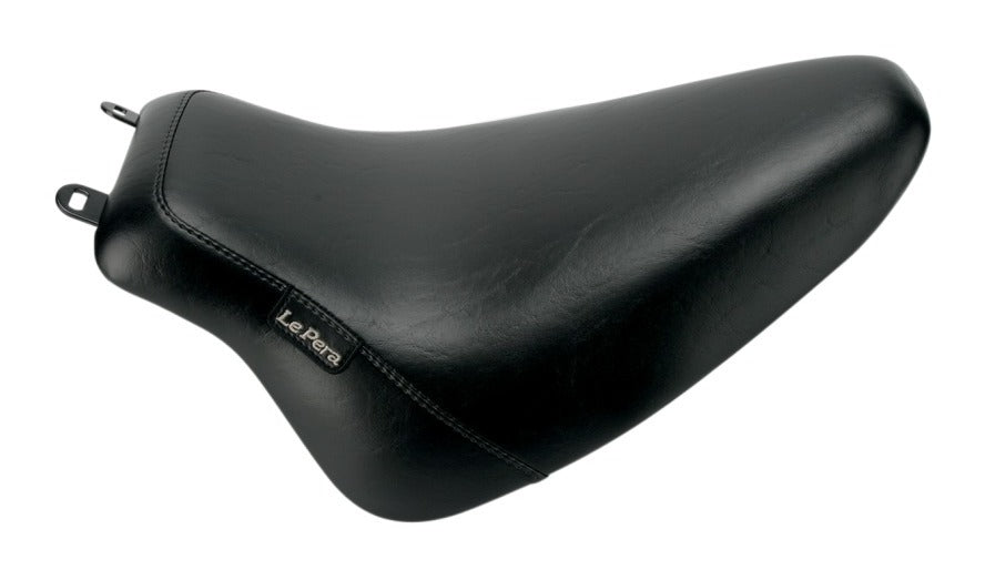 Asiento individual Le Pera Bare Bones para Harley Softail Heritage/Deluxe 2008-2017, negro/liso [Caja abierta]