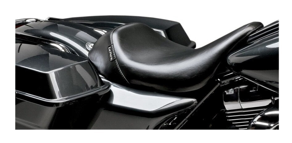 Asiento individual Le Pera Bare Bones para Harley Touring 2008-2025, negro/liso [Previamente instalado]