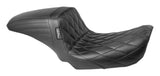 Asiento Le Pera Kickflip con puntadas de diamante para Harley