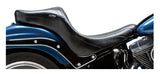 Asiento Le Pera Maverick Daddy Long Legs para Harley Softail con neumático de 200 mm (2006-2017, Maverick Stitch) [Previamente instalado]
