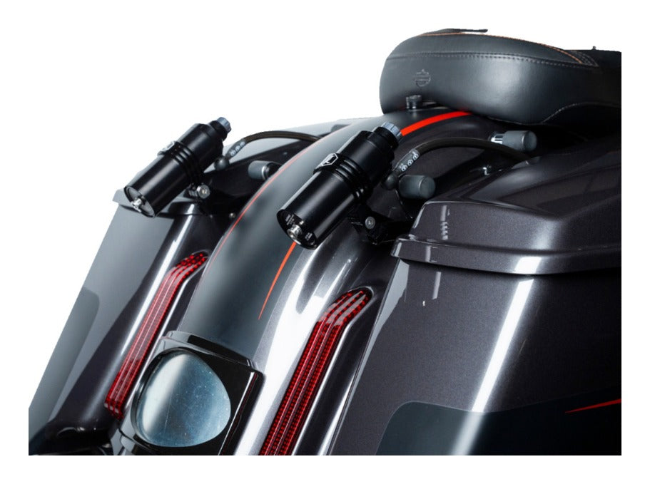 Soporte de depósito externo Legend Suspension REVO ARC para Harley