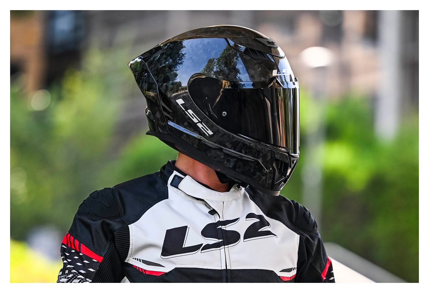 LS2 Dragon Forged Carbon Casco