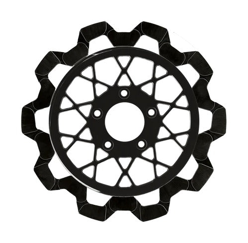 Rotor de freno delantero Lyndall Brakes Gemini de 11,8" x 5 mm para Harley (2006-2026)