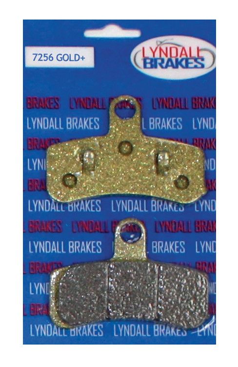Pastillas de freno delanteras Lyndall Brakes Gold-Plus para Harley