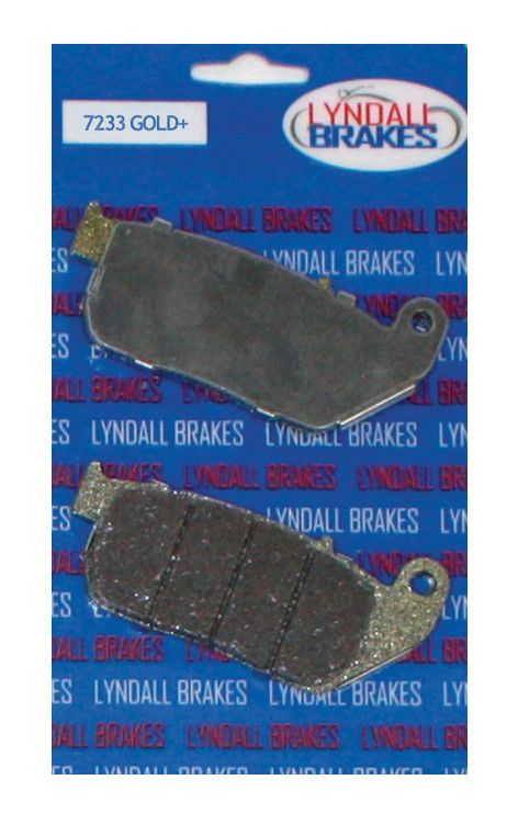 Pastillas de freno delanteras Lyndall Brakes Gold-Plus para Harley