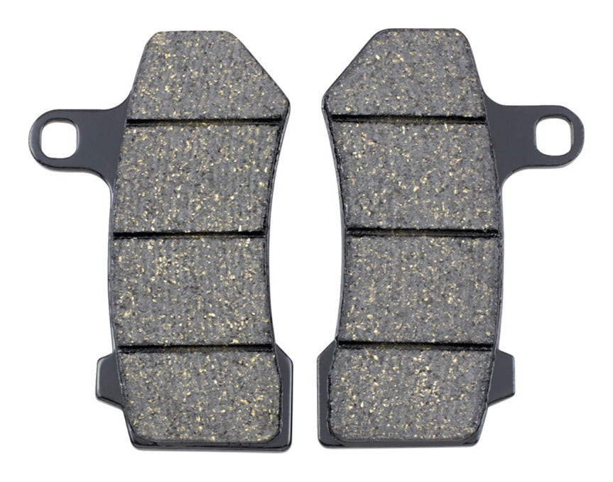 Pastillas de freno delanteras y traseras Lyndall Brakes Gold-Plus para Harley