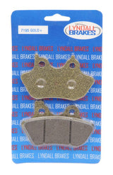 Pastillas de freno delanteras y traseras Lyndall Brakes Gold-Plus para Harley