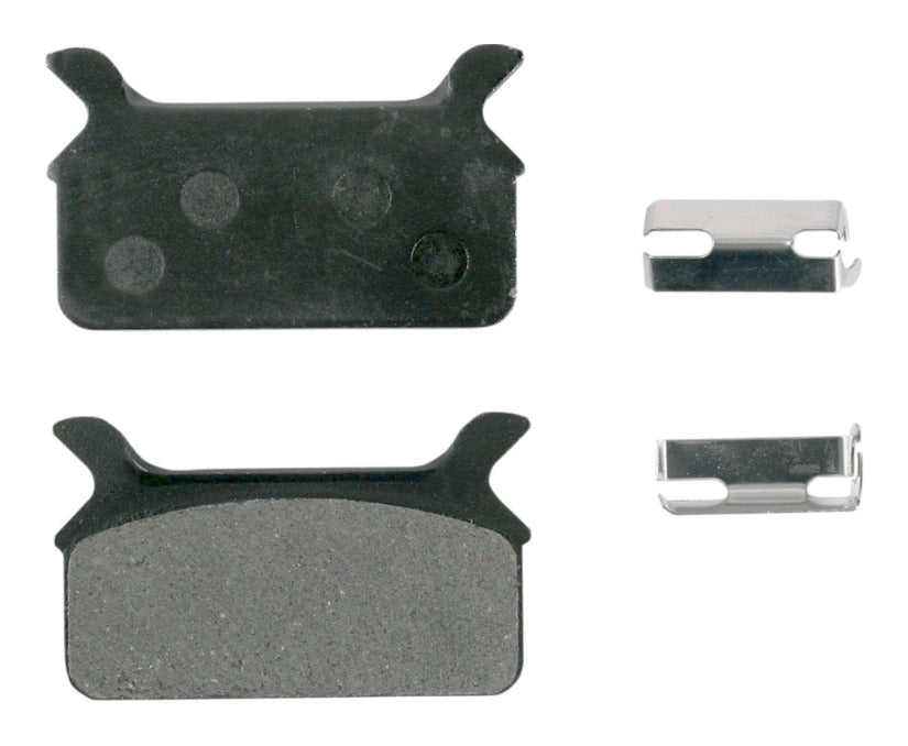 Pastillas de freno traseras Lyndall Brakes Z-Plus de carbono/aramida para Harley