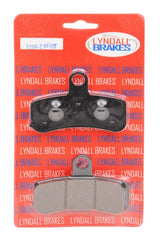 Pastillas de freno delanteras Lyndall Brakes Z-Plus de carbono/aramida para Harley