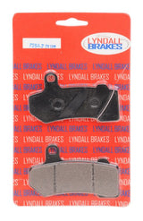 Pastillas de freno delanteras y traseras Lyndall Brakes Z-Plus de carbono/aramida para Harley