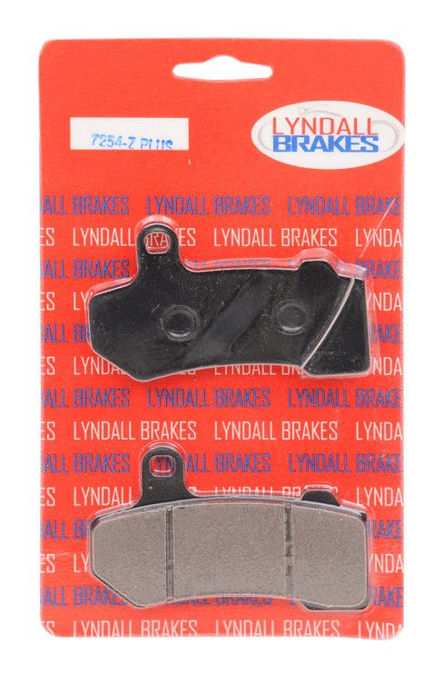 Pastillas de freno delanteras y traseras Lyndall Brakes Z-Plus de carbono/aramida para Harley
