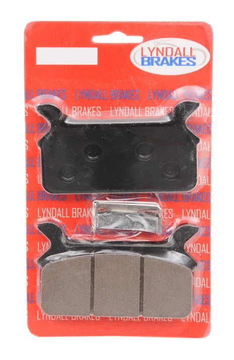 Pastillas de freno traseras Lyndall Brakes Z-Plus de carbono/aramida para Harley
