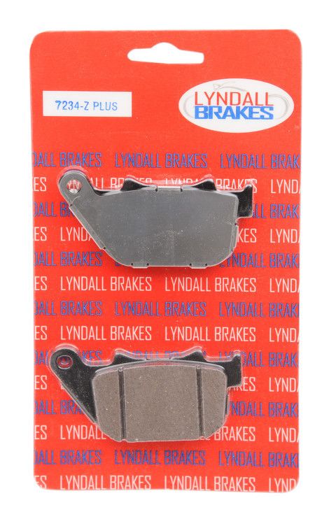 Pastillas de freno traseras Lyndall Brakes Z-Plus de carbono/aramida para Harley