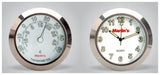 Reloj y termómetro de doble montaje para manillar de Marlin