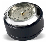 Cubierta de bloqueo de horquilla giratoria para termómetro/reloj Marlin para Harley Road King (1994-2025)