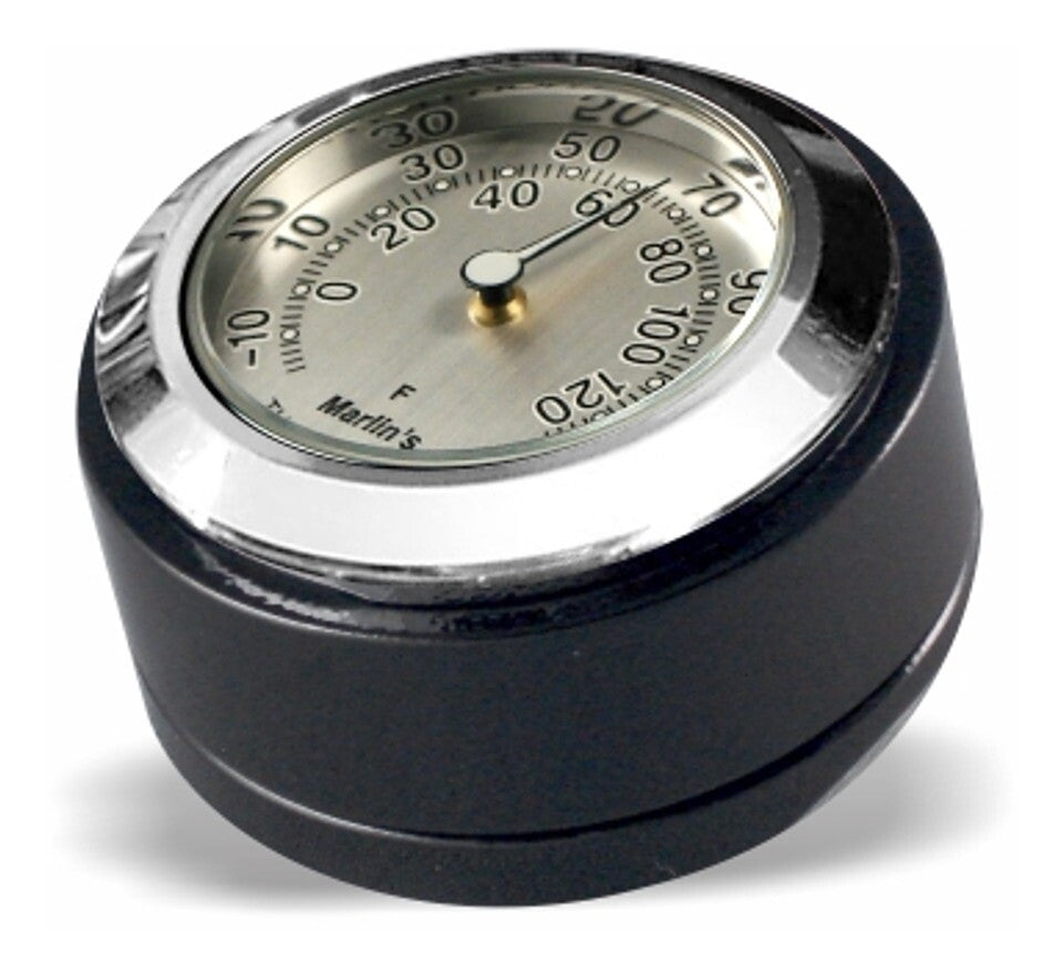 Cubierta de bloqueo de horquilla giratoria para termómetro/reloj Marlin para Harley Road King (1994-2025)