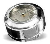 Cubierta de bloqueo de horquilla giratoria para termómetro/reloj Marlin para Harley Road King (1994-2025)