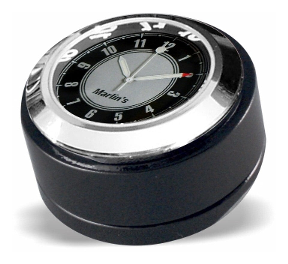Cubierta de bloqueo de horquilla giratoria para termómetro/reloj Marlin para Harley Road King (1994-2025)