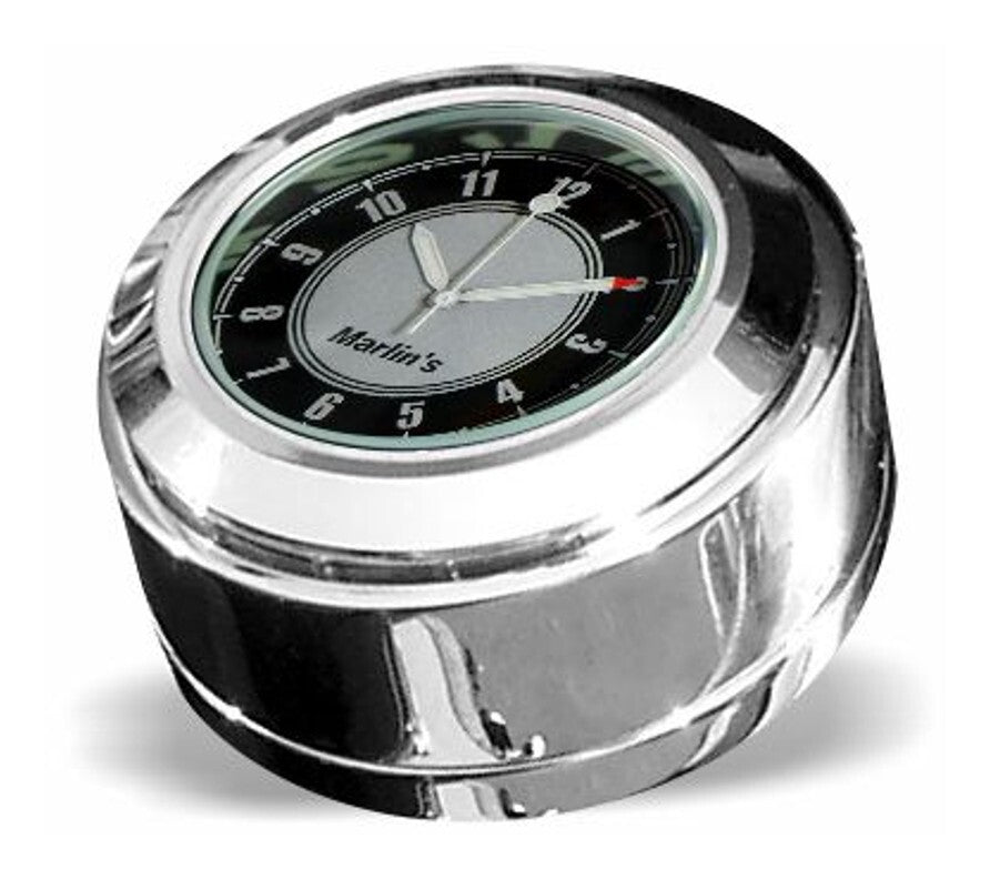 Cubierta de bloqueo de horquilla giratoria para termómetro/reloj Marlin para Harley Road King (1994-2025)