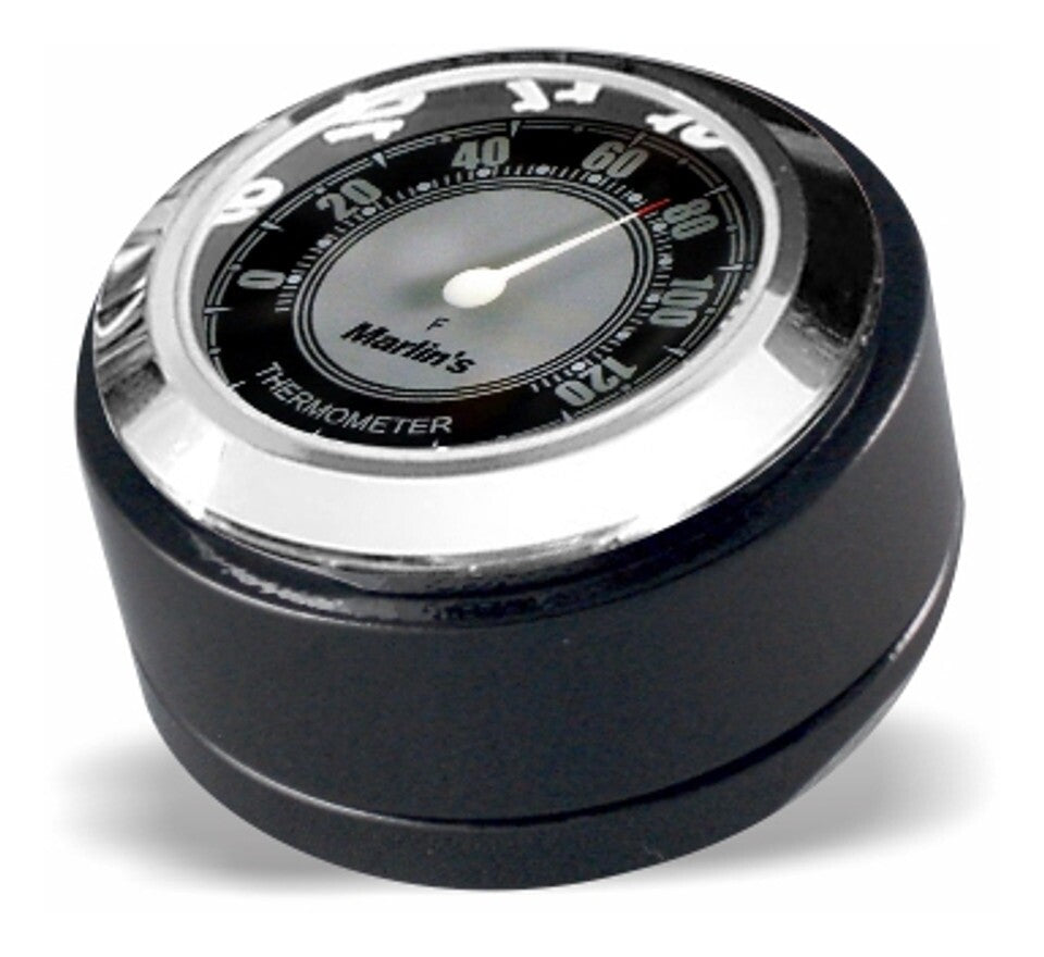 Cubierta de bloqueo de horquilla giratoria para termómetro/reloj Marlin para Harley Road King (1994-2025)