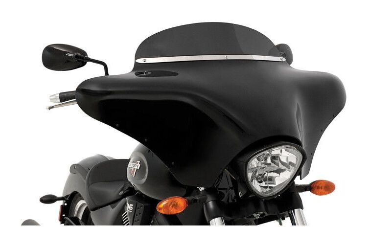 Carenado Batwing Memphis Shades para Victory / Yamaha / Honda / Kawasaki / Suzuki Negro [Caja abierta]
