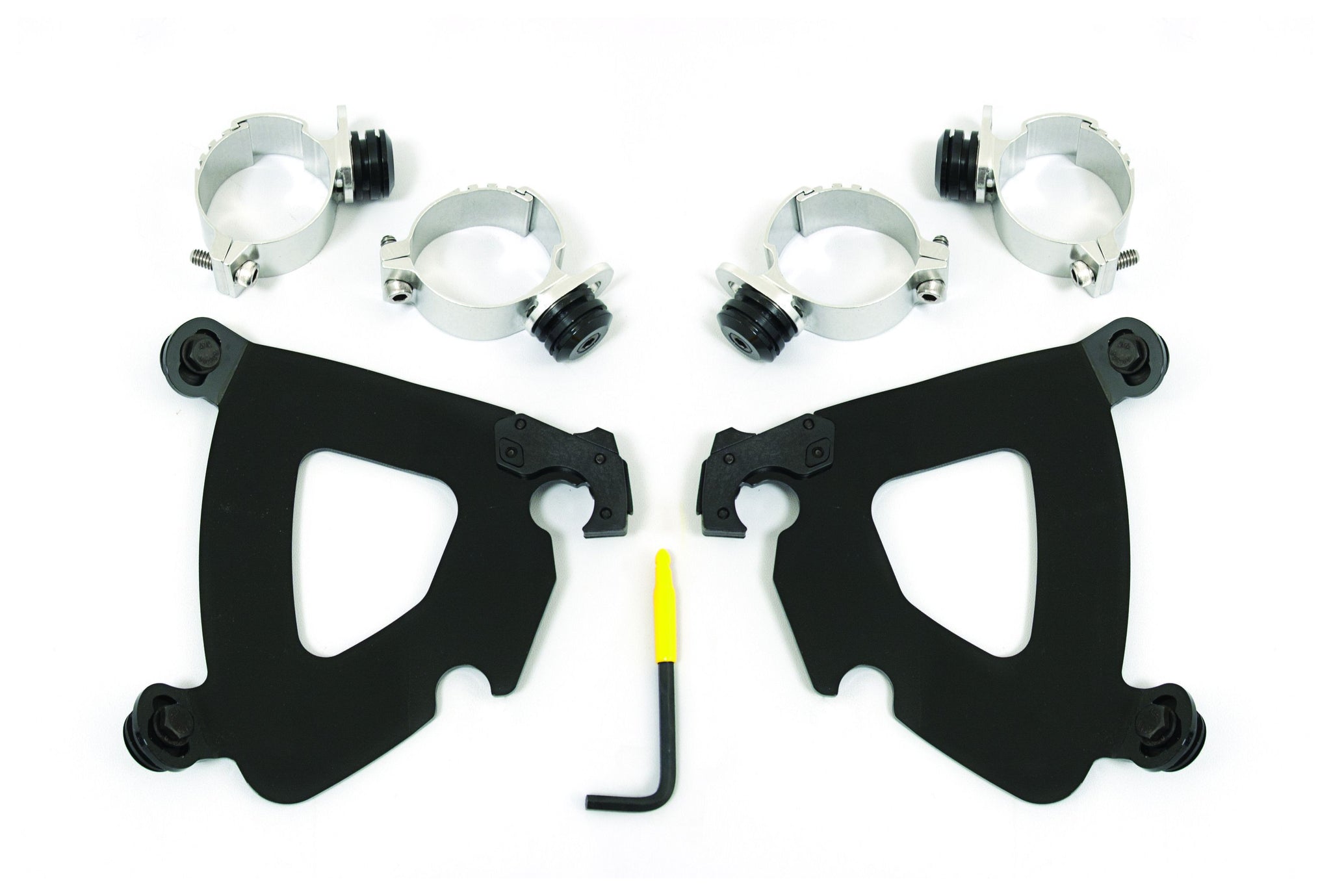 Kit de montaje de bloqueo de gatillo para carenado de guantelete Memphis Shades para Harley