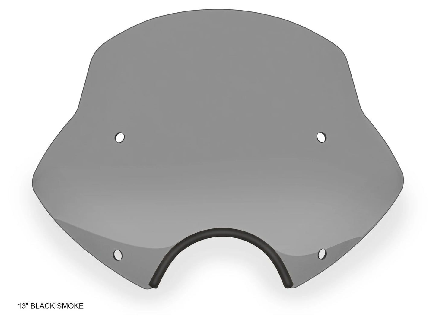 Memphis Shades Speed ​​Demon Sportshield Negro Ahumado / Faro de 18 cm / Altura de 48 cm [Instalación previa]