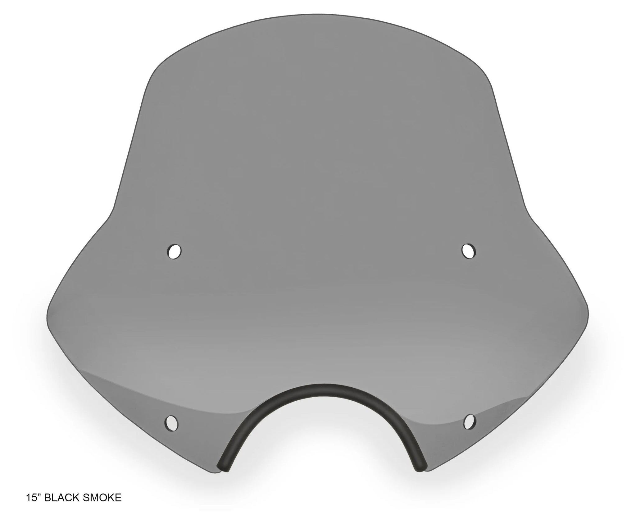 Memphis Shades Speed ​​Demon Sportshield Negro Ahumado / Faro de 18 cm / Altura de 48 cm [Instalación previa]