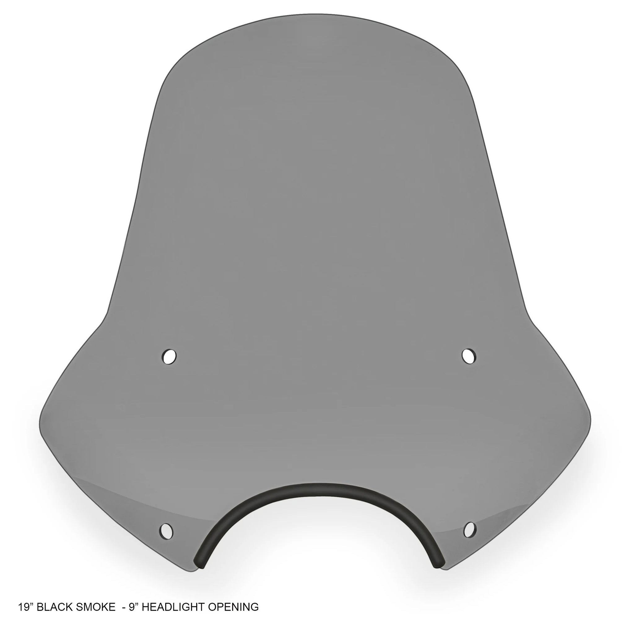 Memphis Shades Speed ​​Demon Sportshield Negro Ahumado / Faro de 23 cm / Altura de 33 cm [Caja abierta]