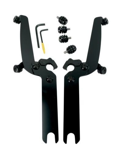Kit de montaje de bloqueo de gatillo Memphis Shades Sportshield para Harley Softail 1986-2017 sin barra de luces OEM... [Caja abierta]
