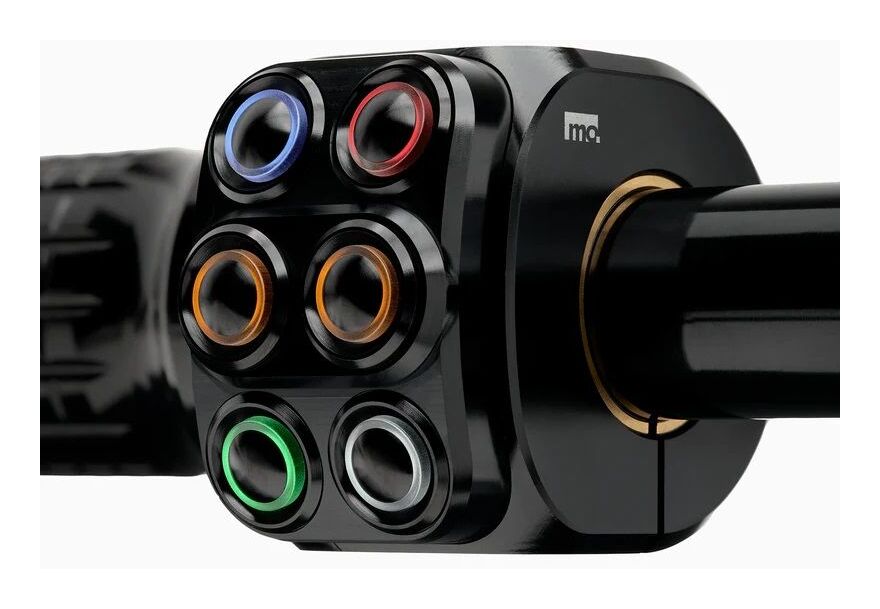Carcasa de interruptor Motogadget Mo.Switch PRO de 6 botones para manillares de 7/8" y 1"