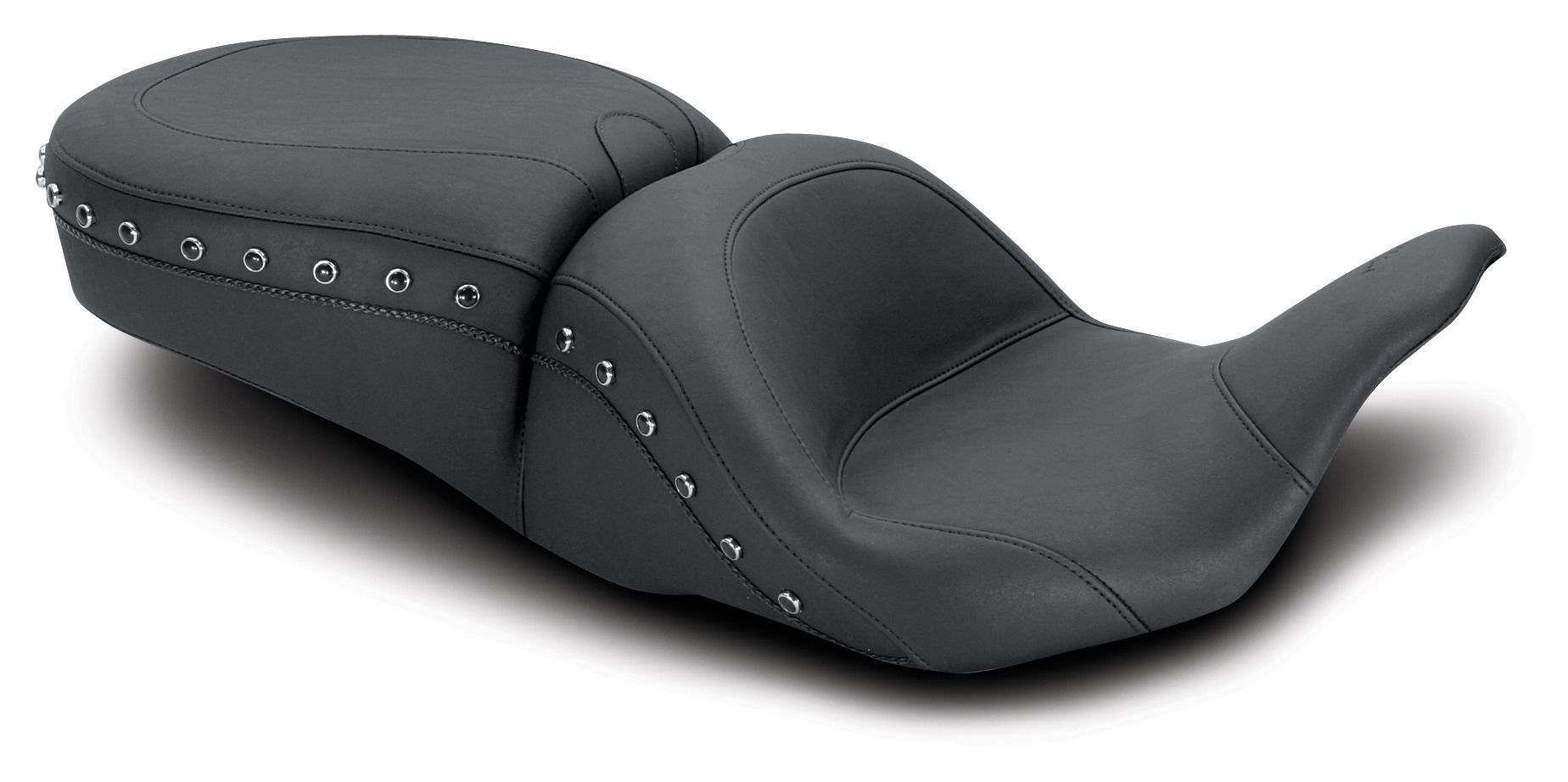 Asiento Mustang Lowdown de una pieza para Harley Touring 2008-2025