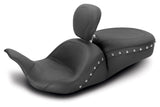 Asiento Mustang Lowdown de una pieza para Harley Touring 2008-2025