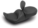 Asiento Mustang Lowdown de una pieza para Harley Touring 2008-2025