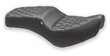 Asiento Mustang de una pieza con respaldo cuadrado para Honda Rebel 300/500 (2018-2026)