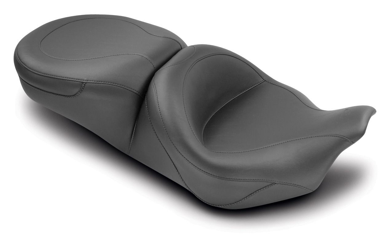 Asiento Mustang Standard Touring para Harley Touring 2008-2024, liso [Previamente instalado]