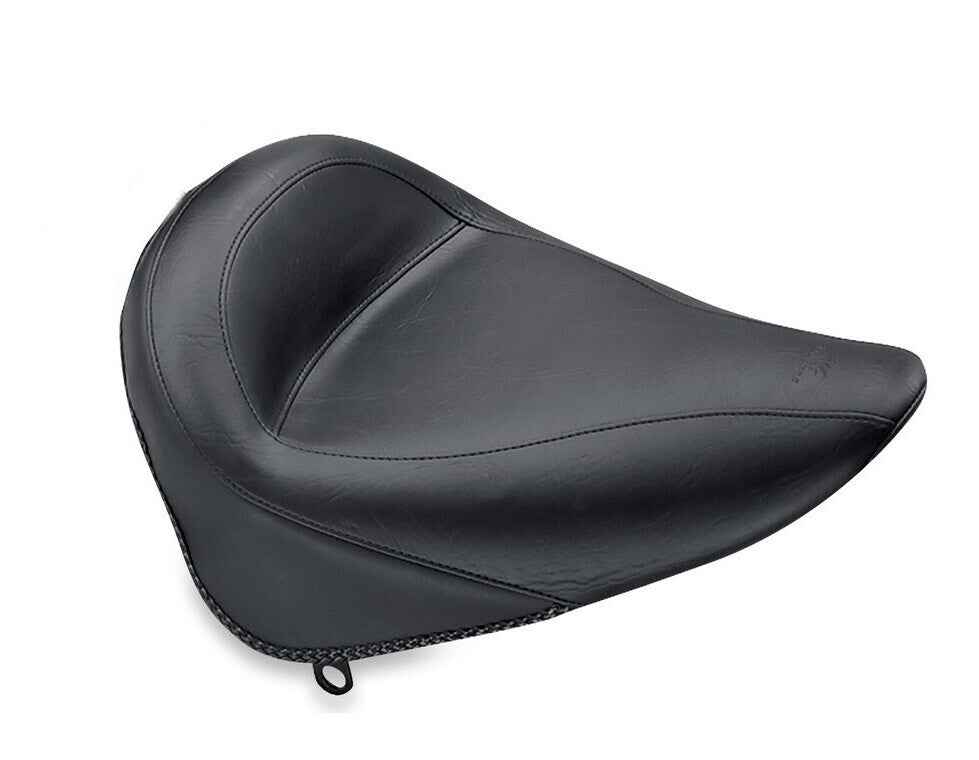 Asiento individual Mustang Standard Touring para Harley Softail 2000-2006, liso/sin respaldo [Caja abierta]