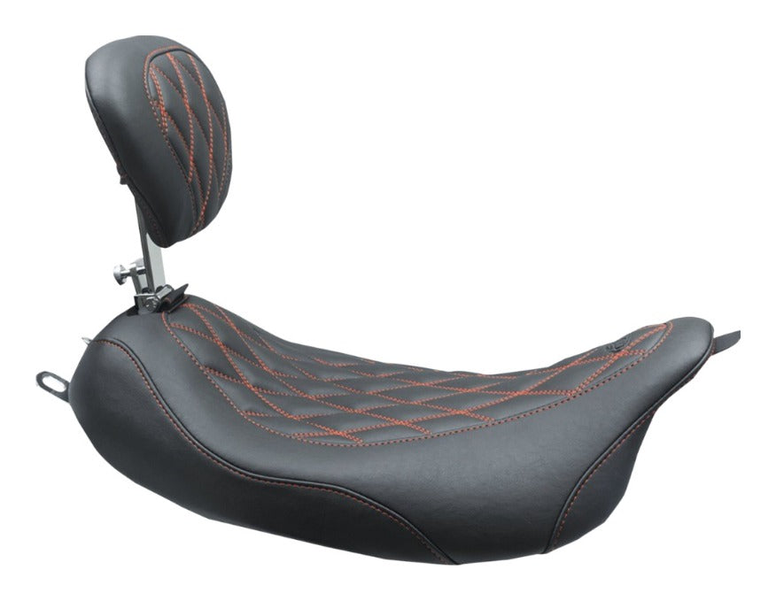 Asiento individual Mustang Wide Tripper Diamond para Harley
