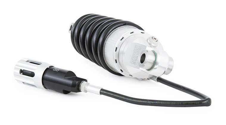 Amortiguador trasero ajustable Ohlins STX Performance para Harley Softail