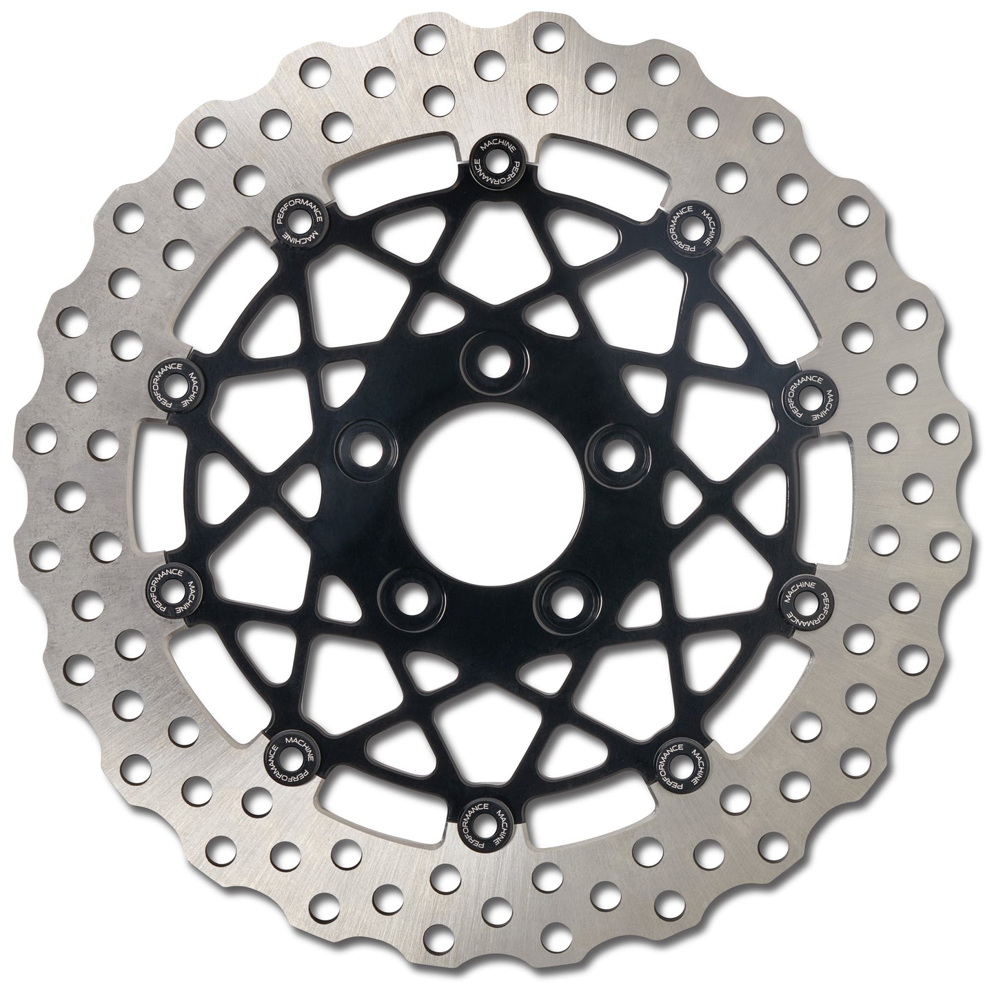 Rotor trasero flotante Speedstar Performance Machine de 11,5" para Harley (2000-2017)
