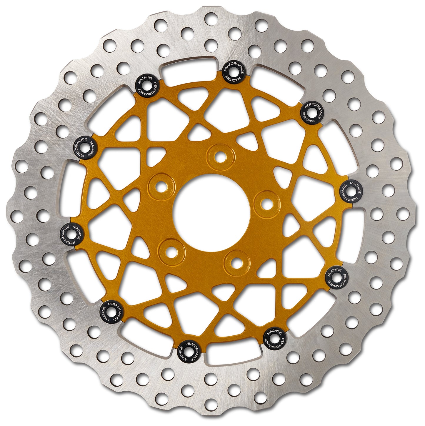 Rotor trasero flotante Speedstar Performance Machine de 11,5" para Harley (2000-2017)
