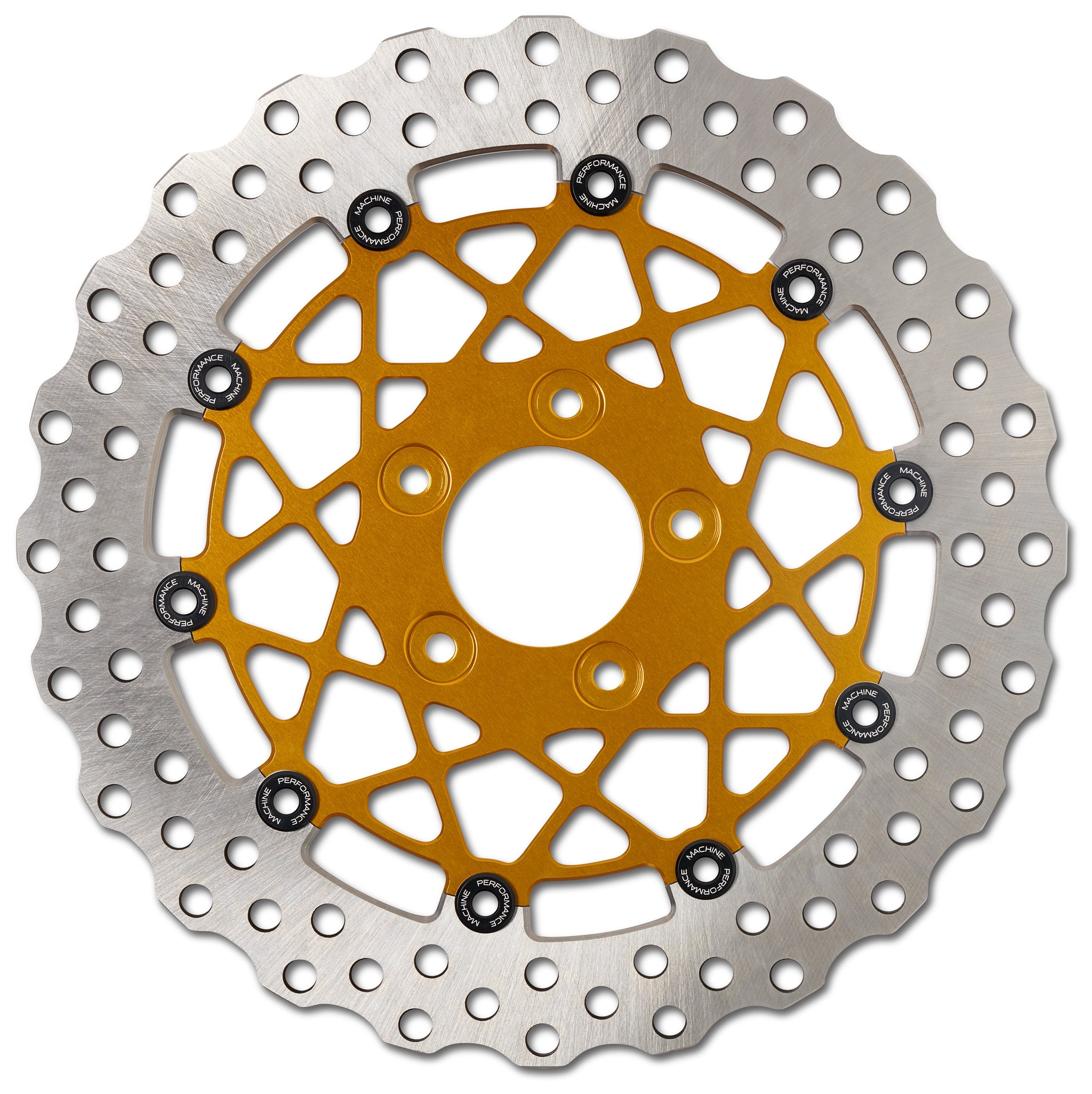Rotor trasero flotante Speedstar Performance Machine de 11,5" para Harley (2000-2017)