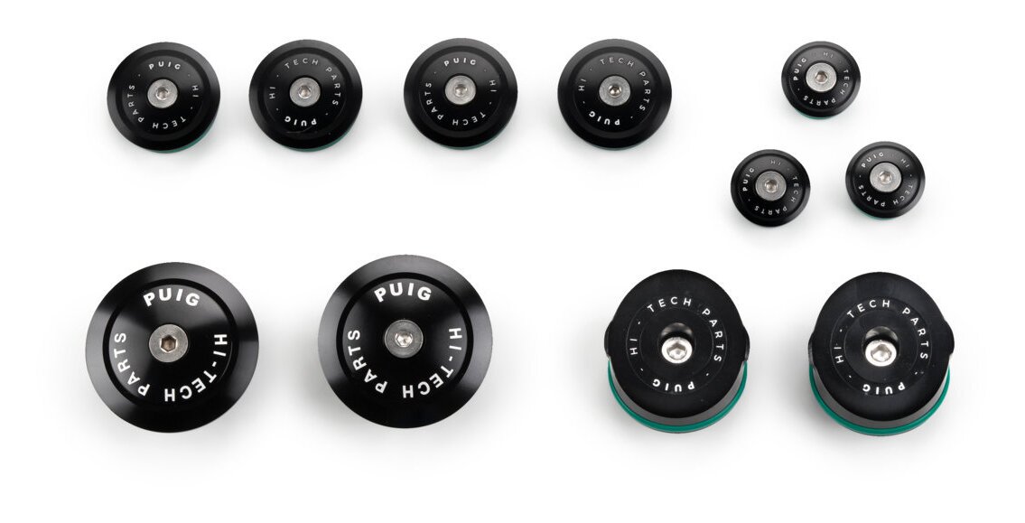 Tapones de chasis de aluminio Puig para BMW R1200GS / R1250GS 2013-2024