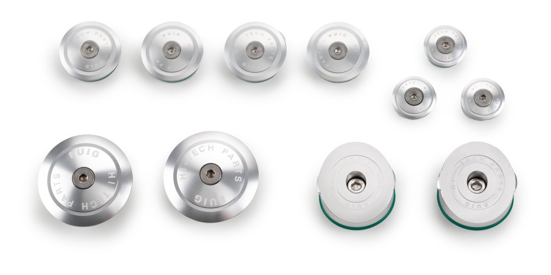 Tapones de chasis de aluminio Puig para BMW R1200GS / R1250GS 2013-2024